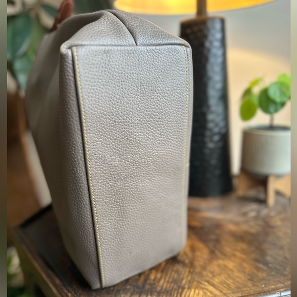 Dooney & Bourke Dillen Double Pocket Satchel in Elephant Grey - Picture 12 of 16